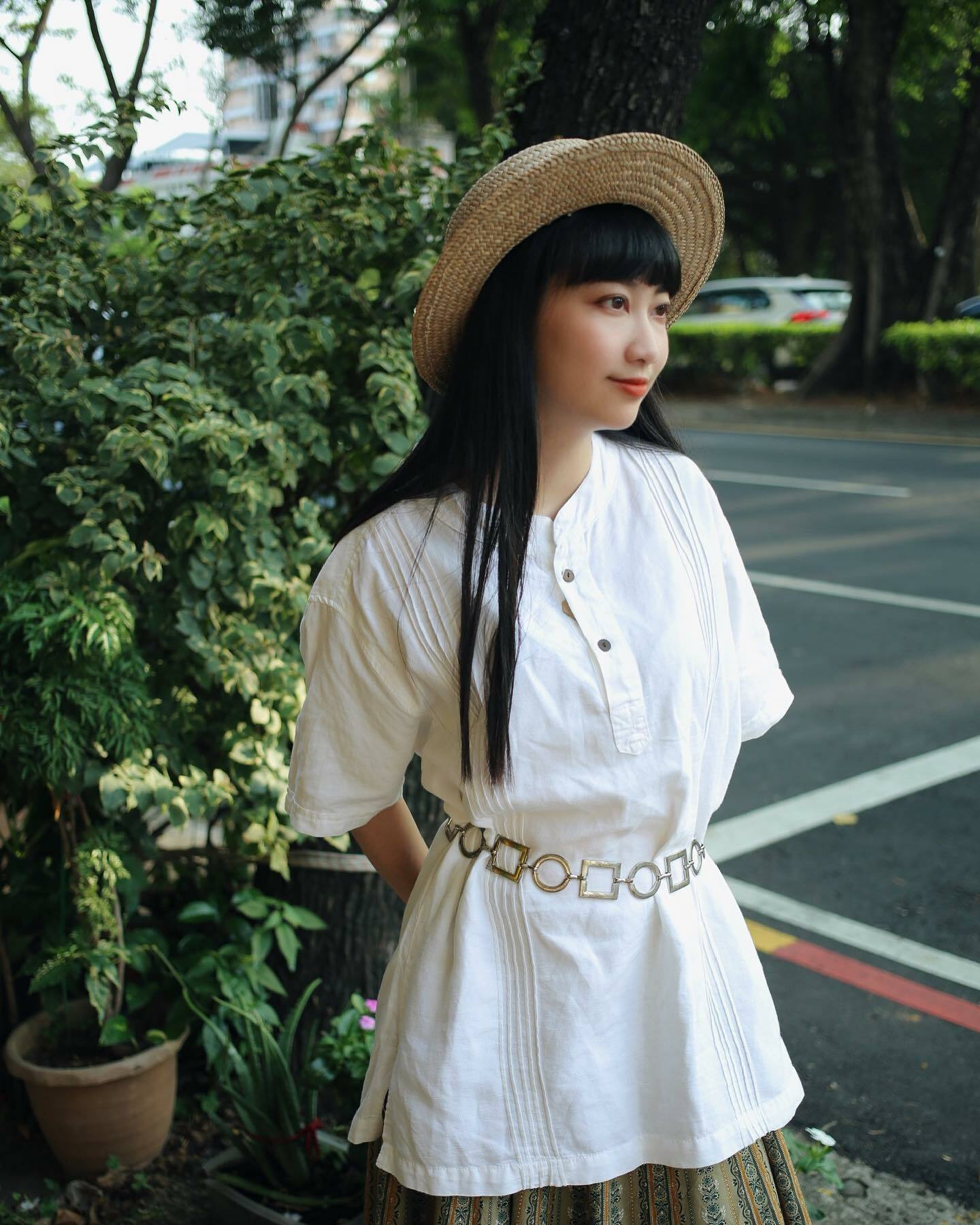 Vintage Euro pullover shirt / 古著Pullover無領罩衫