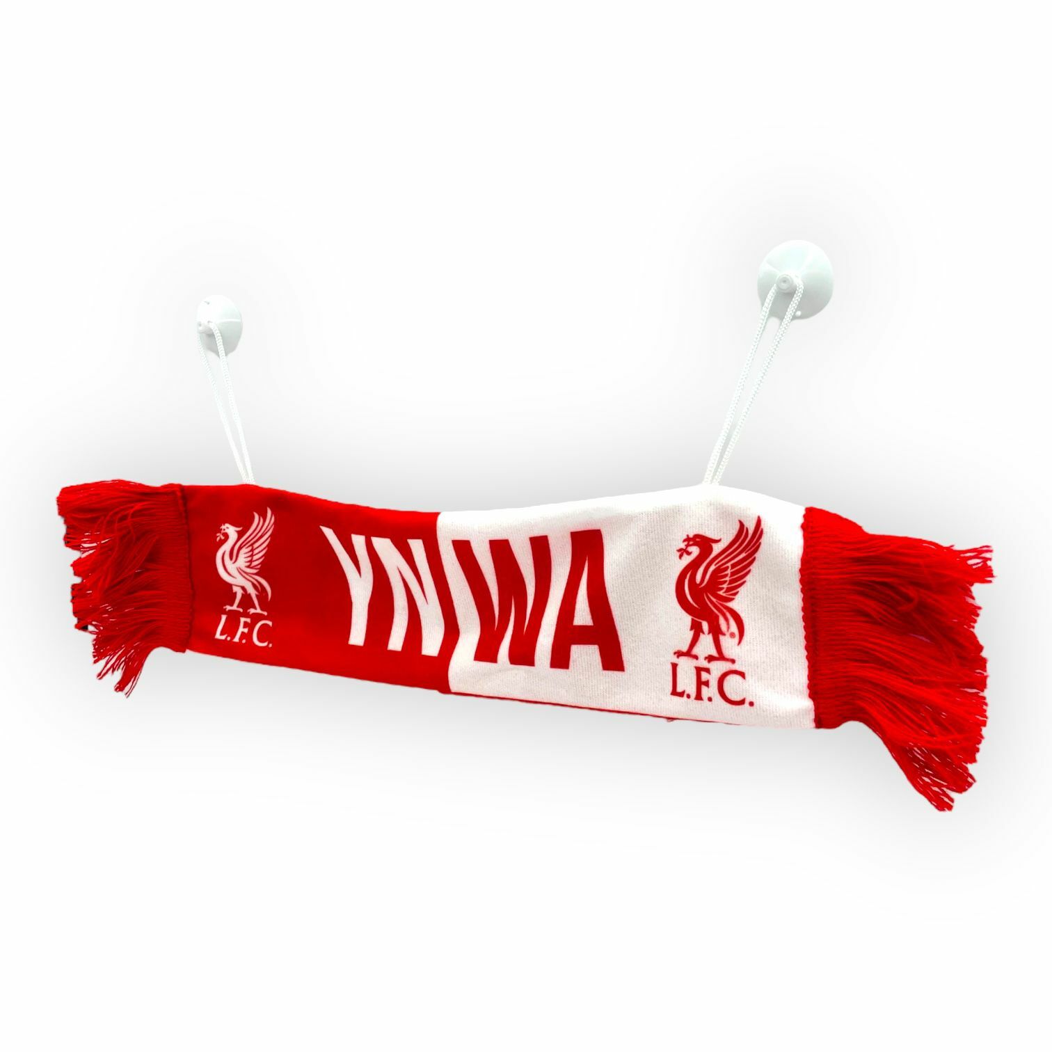 利物浦紅白色YNWA頸巾車飾
