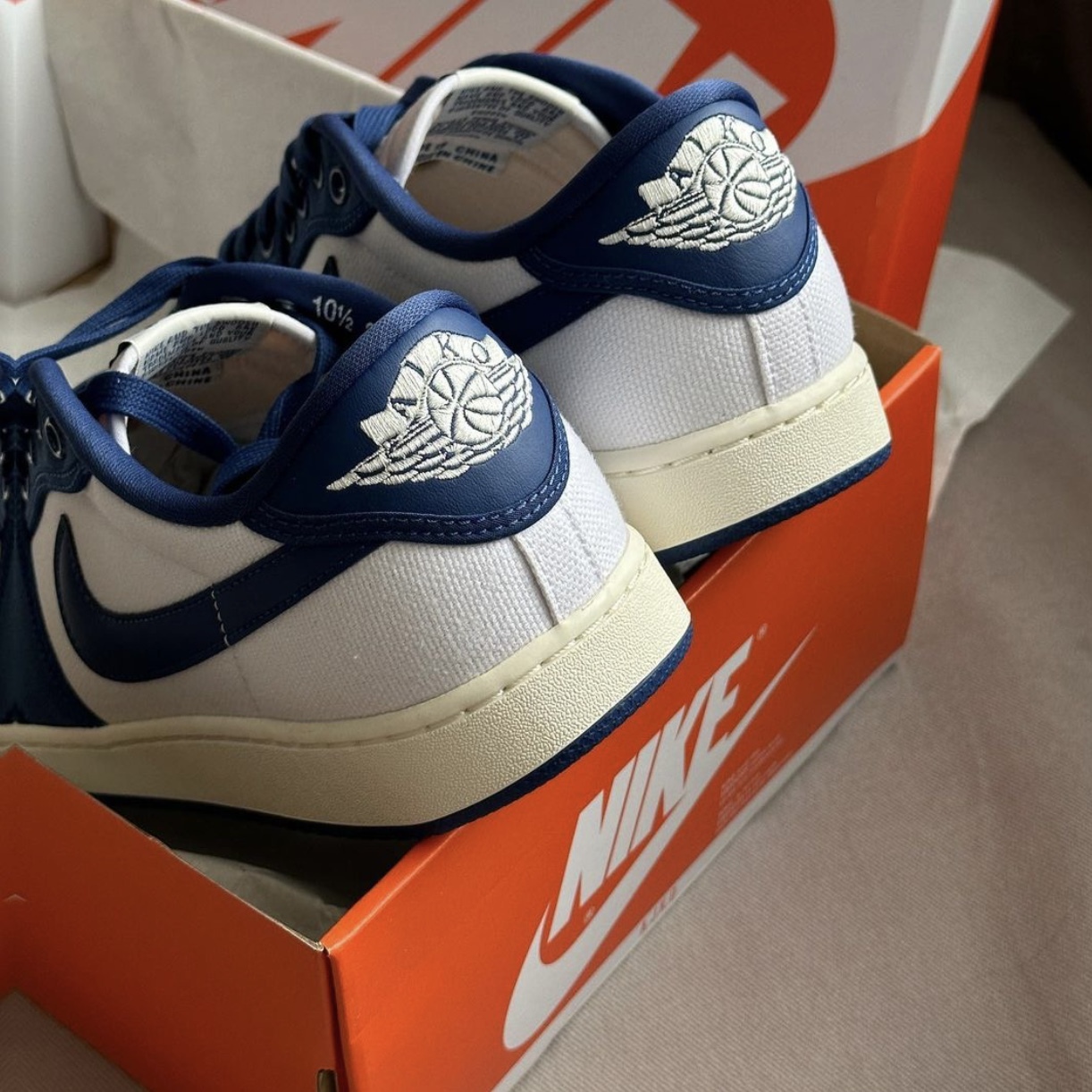 Nike Air Jordan 1 KO Low Dark AJ 低筒帆布肯塔基白藍