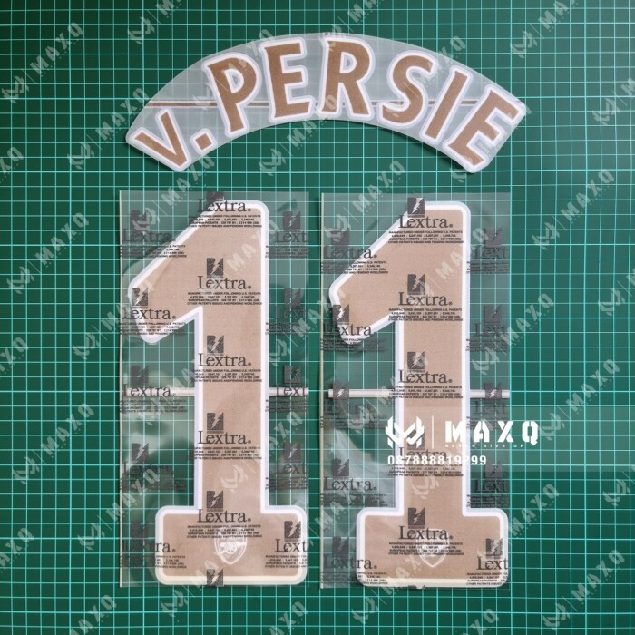 2007 Arsenal SportingID Official Nameset 11 v.PERSIE