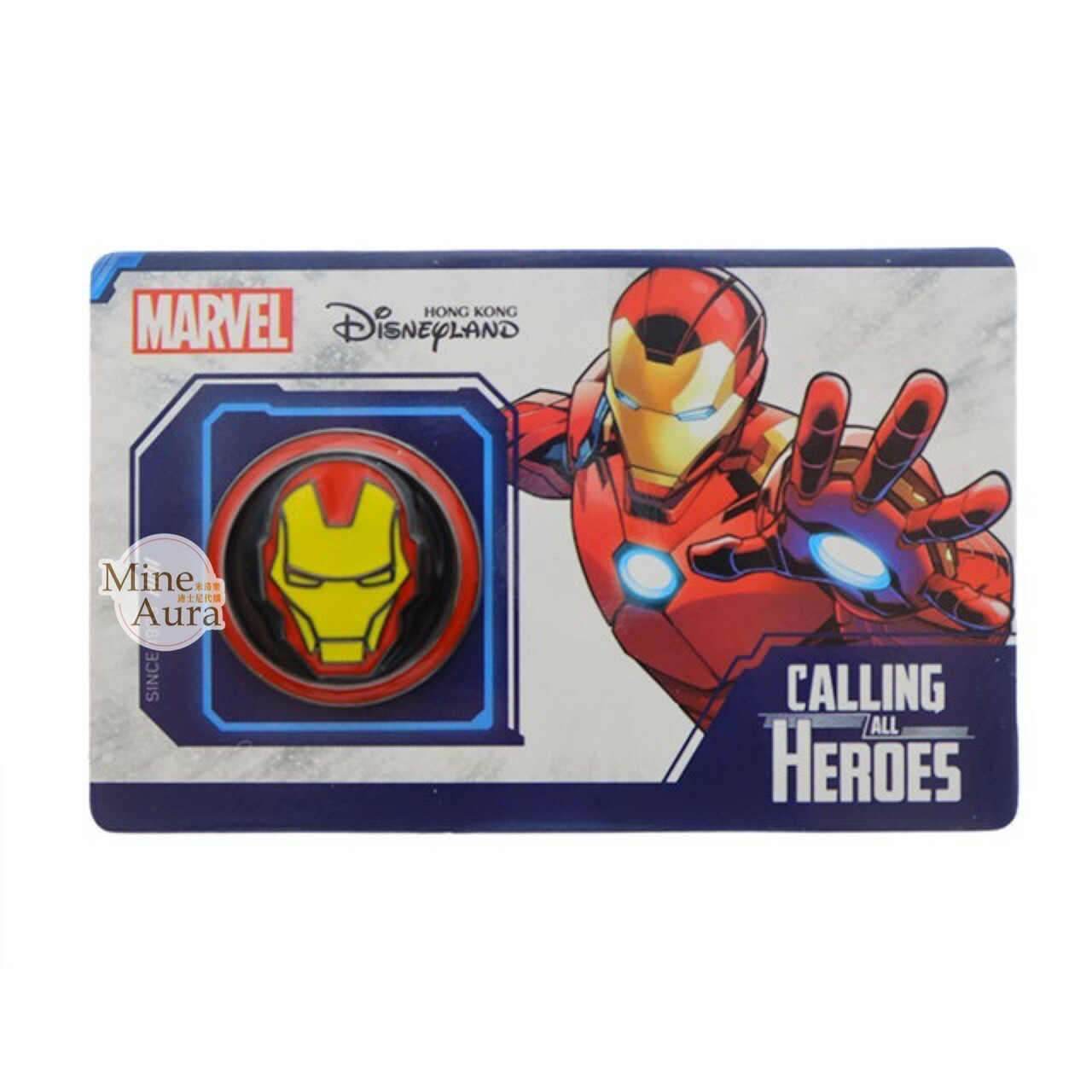 CALLING-ALL-HEROES 鋼鐵人 Iron Man 標誌 徽章 PIN 漫威 Marvel -香港迪士尼樂園