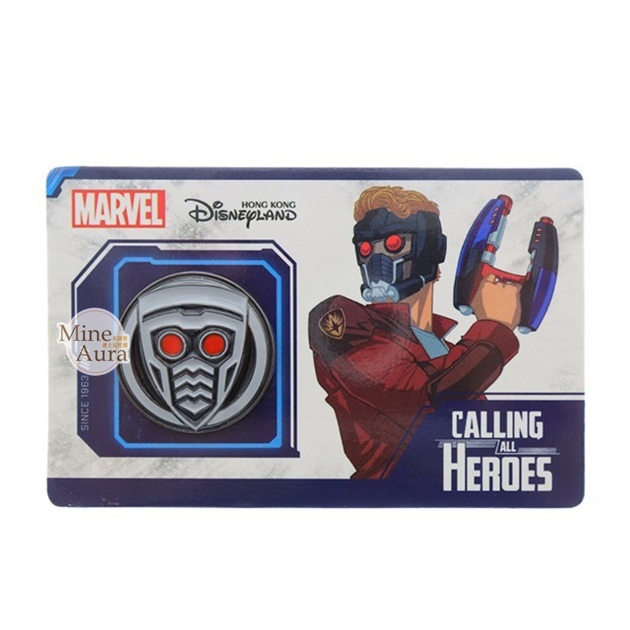CALLING-ALL-HEROES 星爵 Star-Lord 標誌 徽章 PIN 星際異攻隊 漫威 Marvel -香港迪士尼樂園