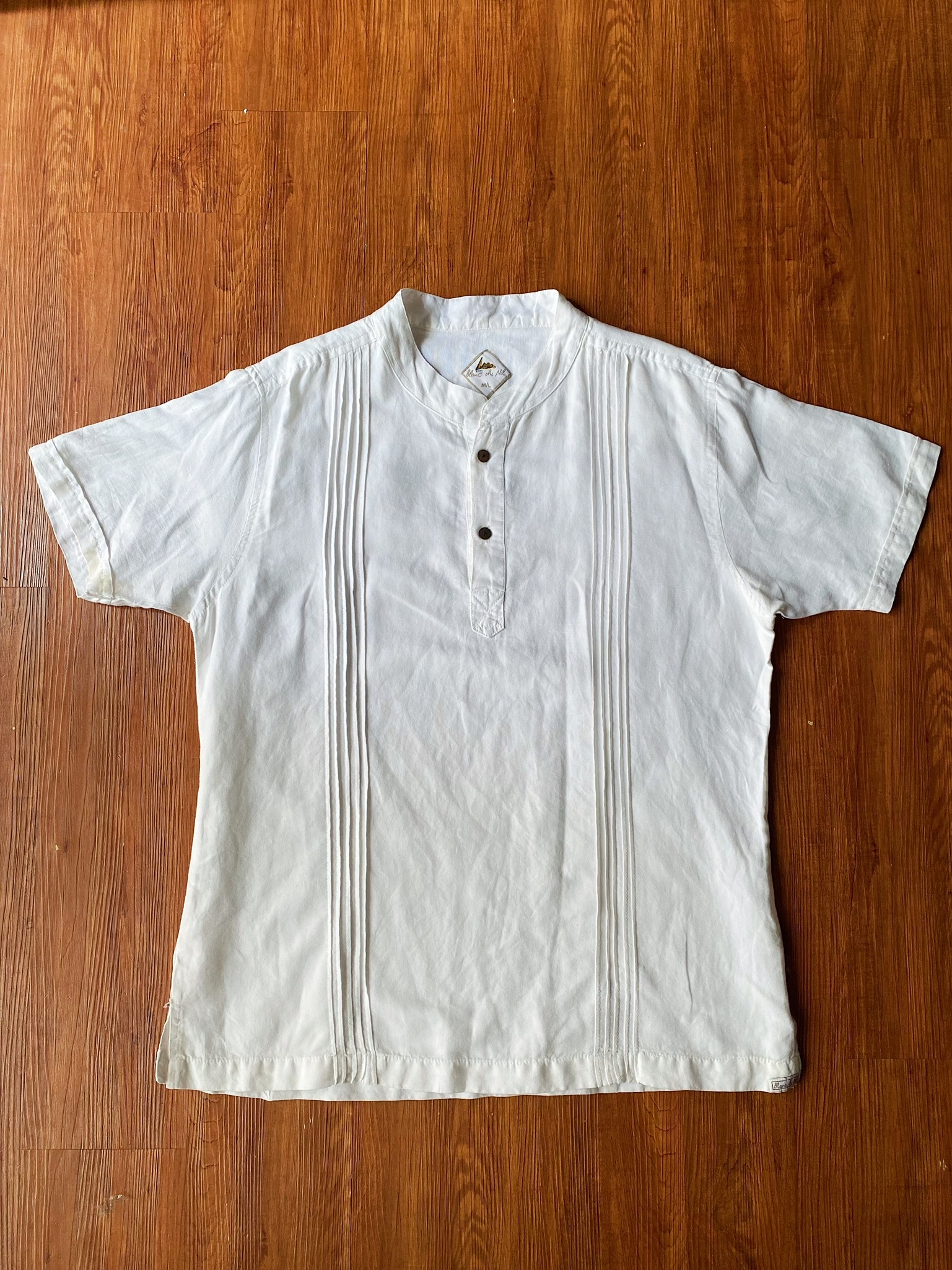 Vintage Euro pullover shirt / 古著Pullover無領罩衫