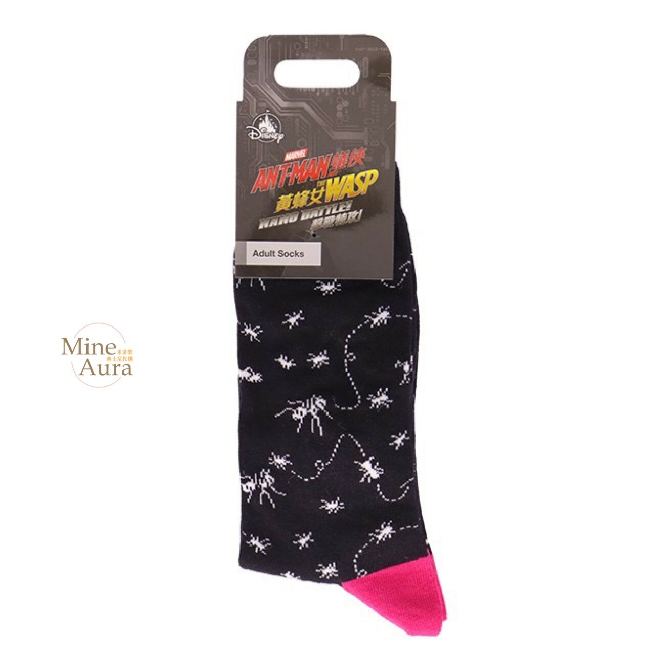 蟻人 Ant-Man 黃蜂女 Wasp 滿版圖案 襪子 漫威 Marvel -香港迪士尼樂園