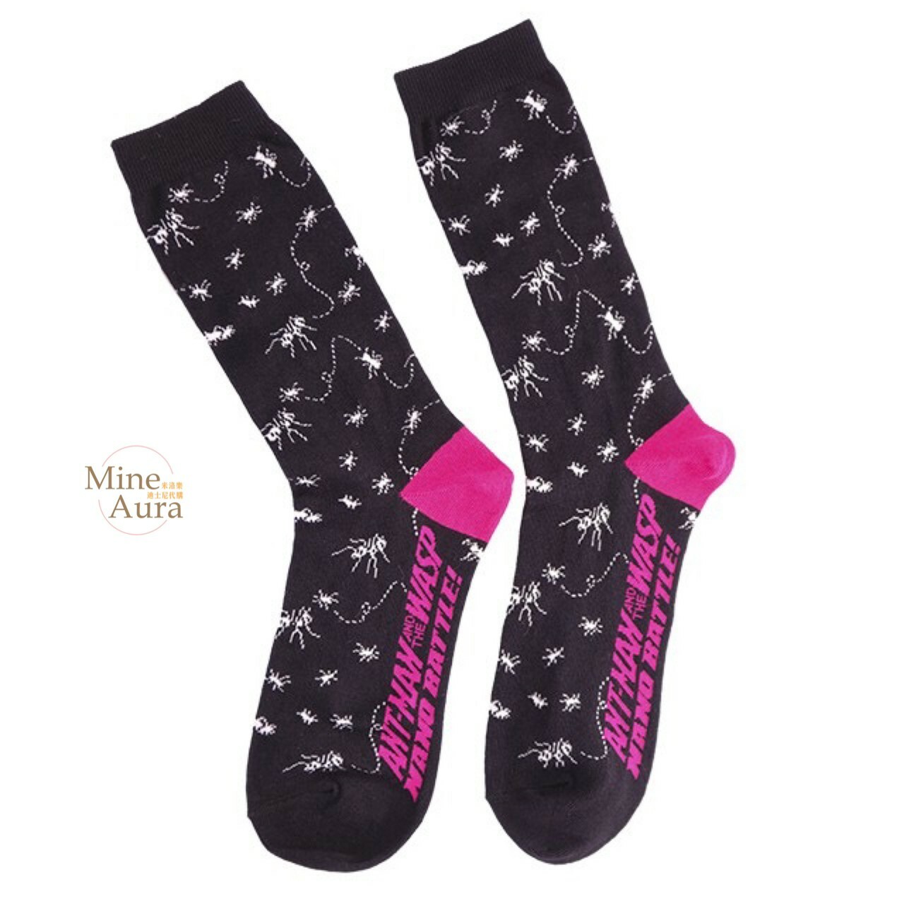 蟻人 Ant-Man 黃蜂女 Wasp 滿版圖案 襪子 漫威 Marvel -香港迪士尼樂園