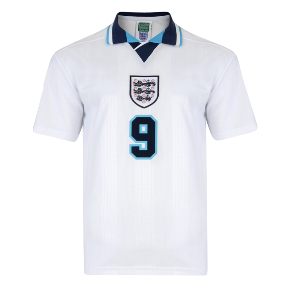 ScoreDraw 1996 England Retro Home Shirt with Nameset