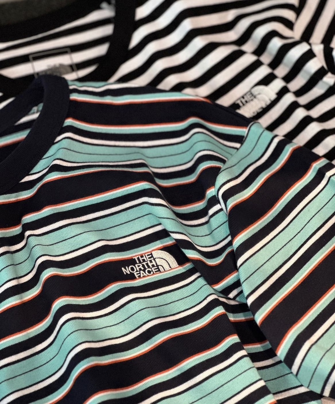 日本TNF 北臉純棉線條短袖