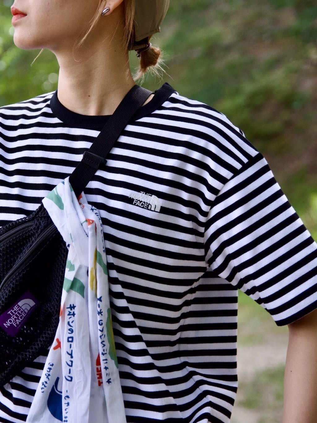 日本TNF 北臉純棉線條短袖