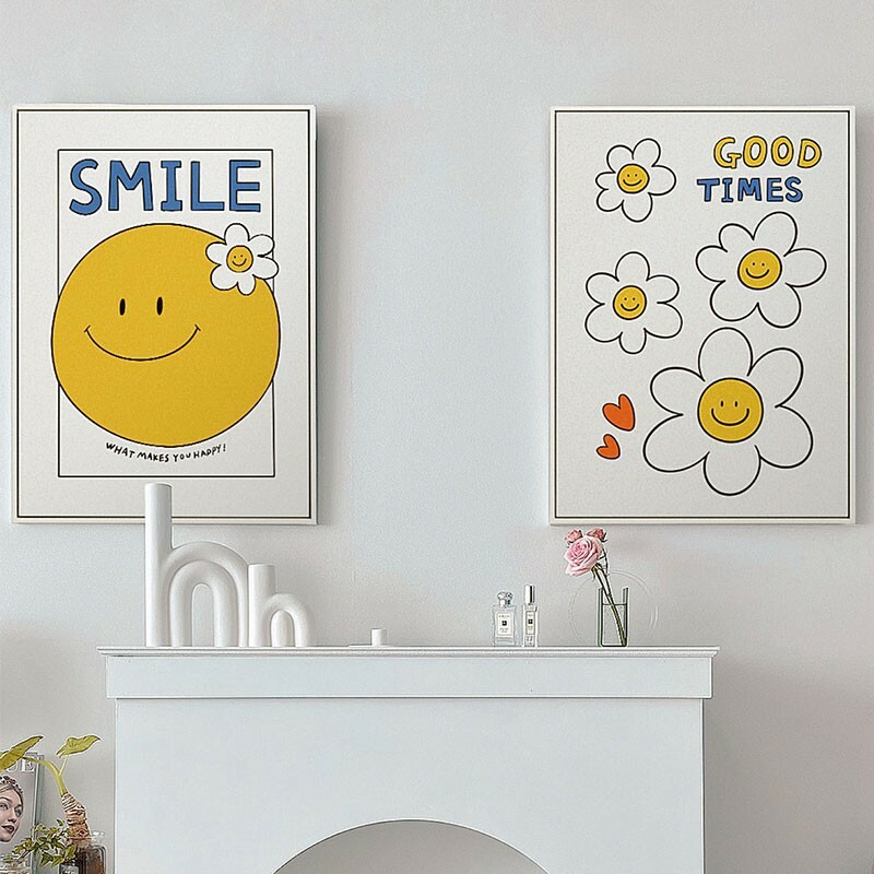 《2249》可愛太陽花笑臉擺飾裝飾畫