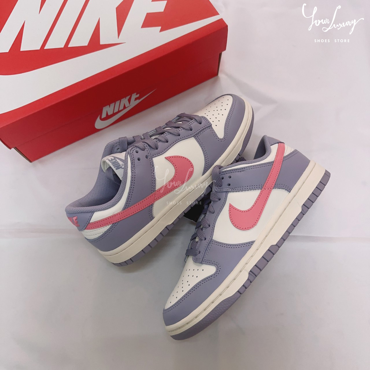 【Luxury】Nike Dunk Low INDIGO HAZE DD1503-500葡萄優酪 粉紫女鞋