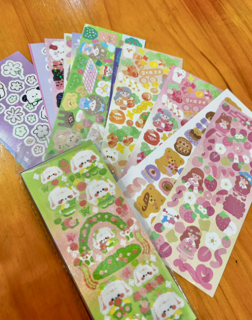 批发价 镭射咕卡贴纸（一套15张）