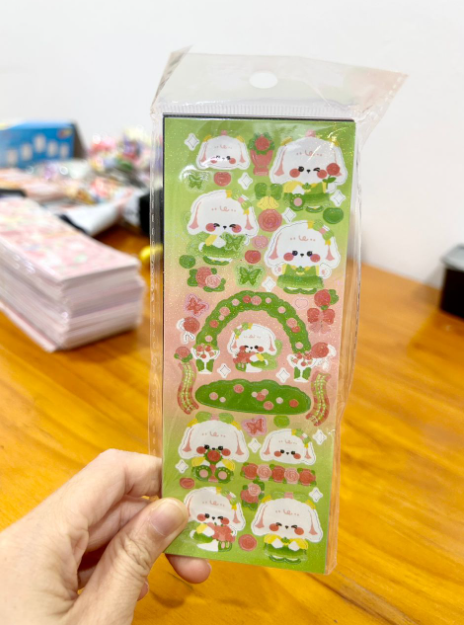 批发价 镭射咕卡贴纸（一套15张）