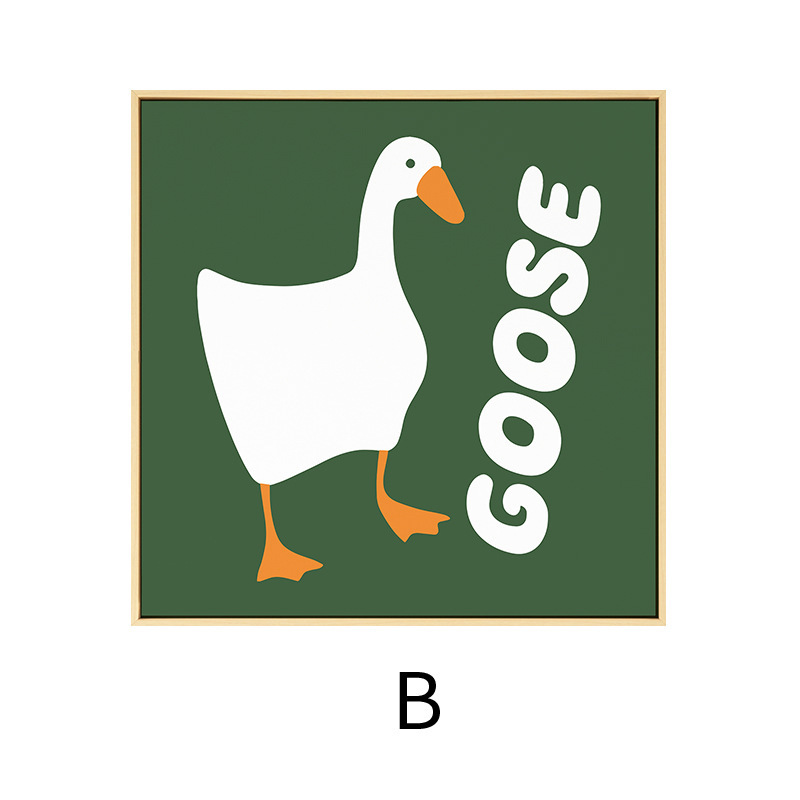 《2252》可愛卡通動物方形擺飾裝飾畫