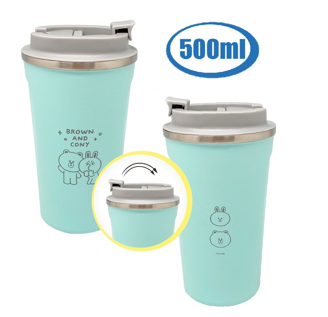 LINE FRIENDS - 真空冷熱咖啡保溫杯 (500ml)