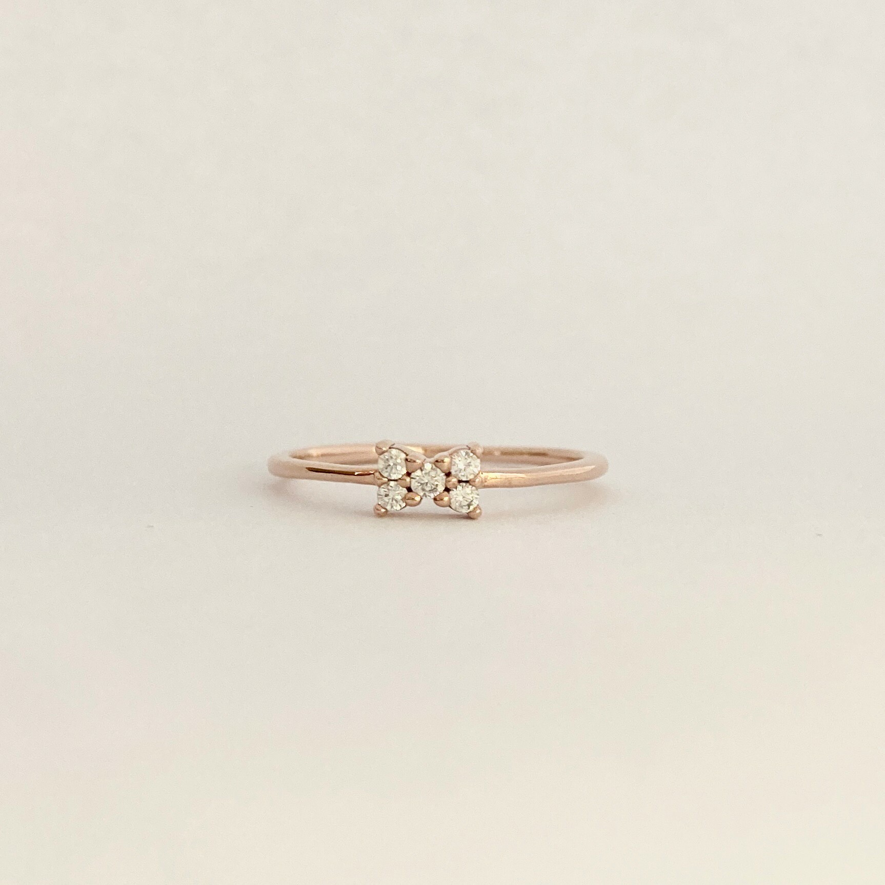 蝴蝶結 純銀戒指