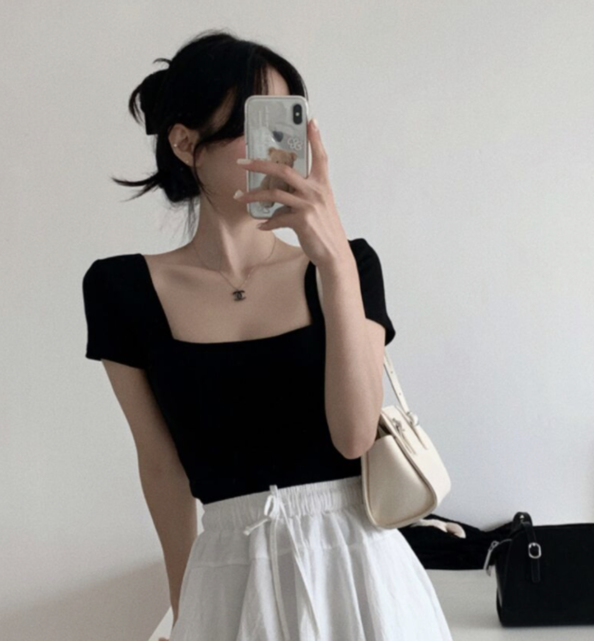 KR SQUARE NECK TEE (3 COLORS)