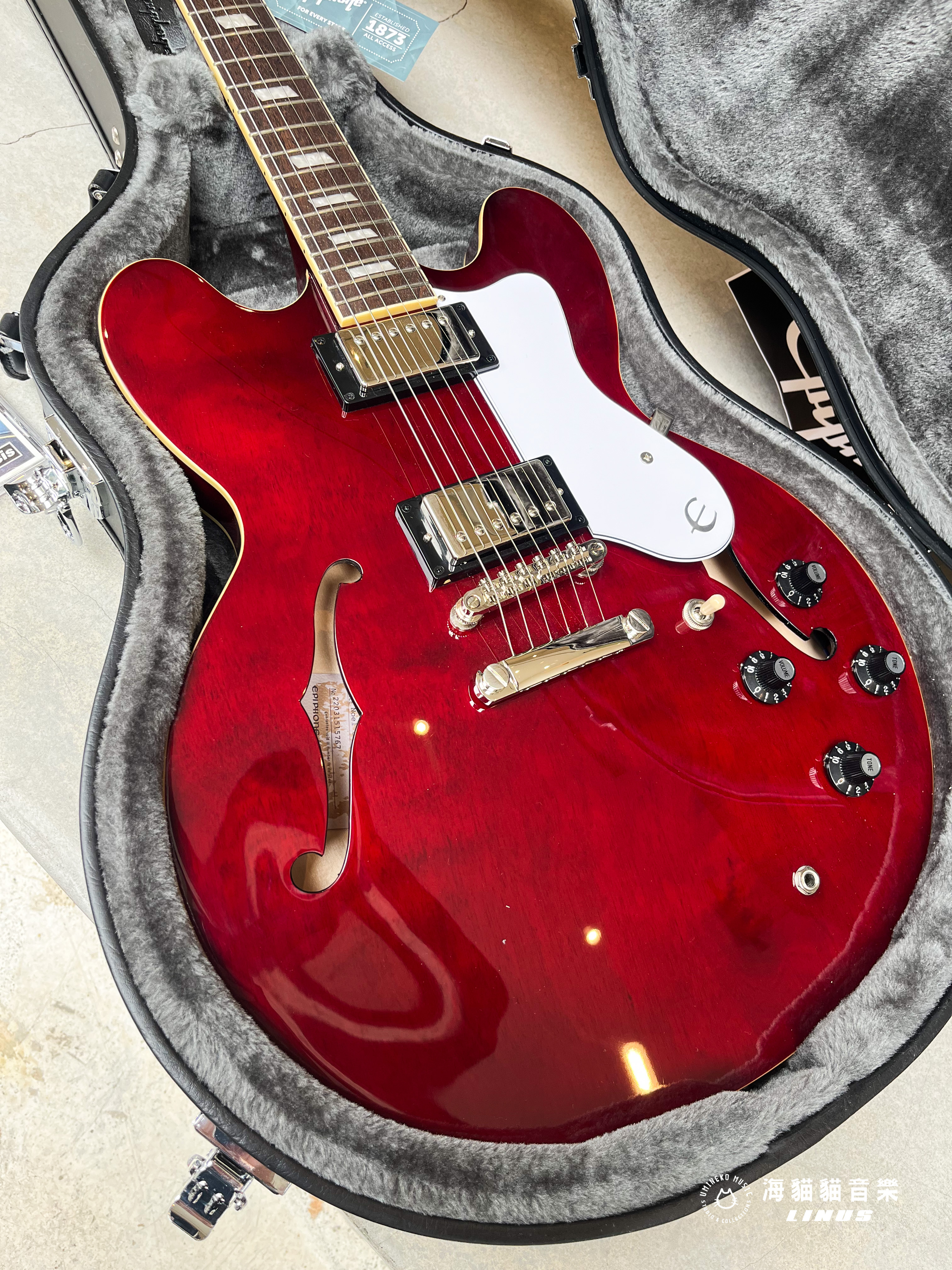 英搖經典》Epiphone Noel Gallagher Riviera Dark Red Wine