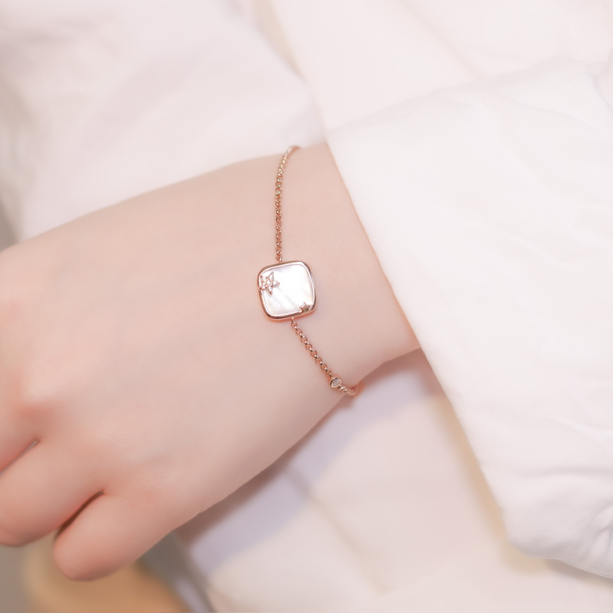 | 925 Silver・White Gold・Rose Gold | Starry Painting Bracelet（Silver/Rose Gold） | BR0751 |