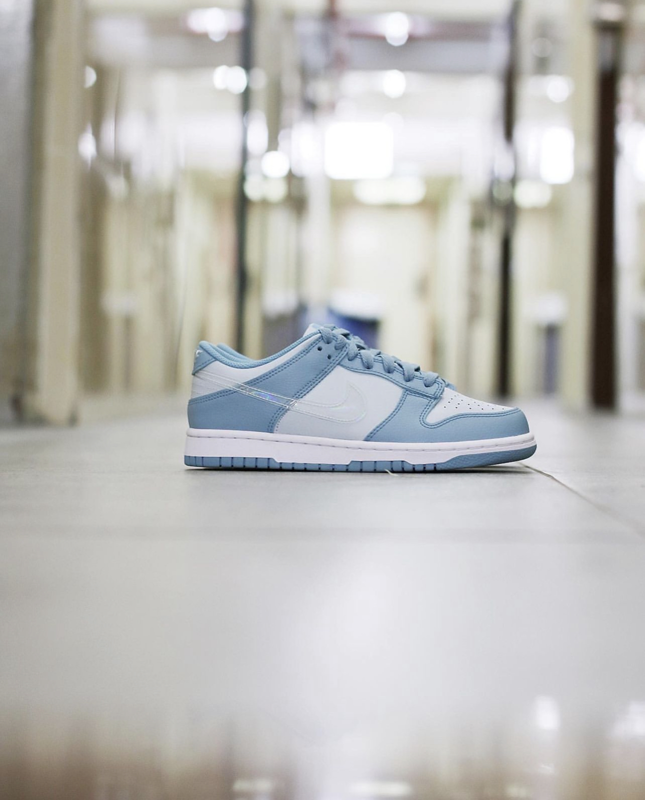 nike dunk blue clear