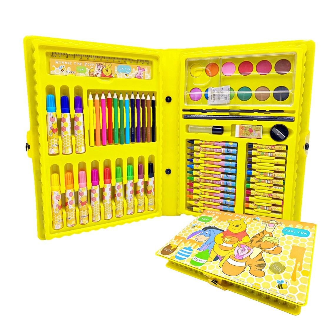 迪士尼小熊維尼 - 蠟筆顏色筆文具繪畫套裝