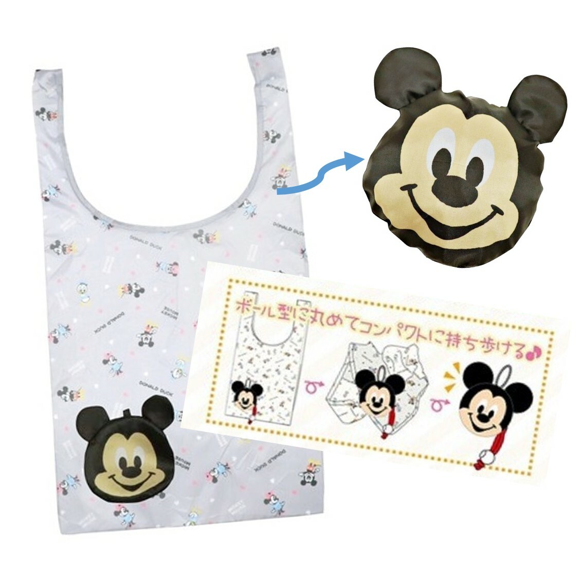 迪士尼米奇 折疊環保袋 購物袋 (日本直送)