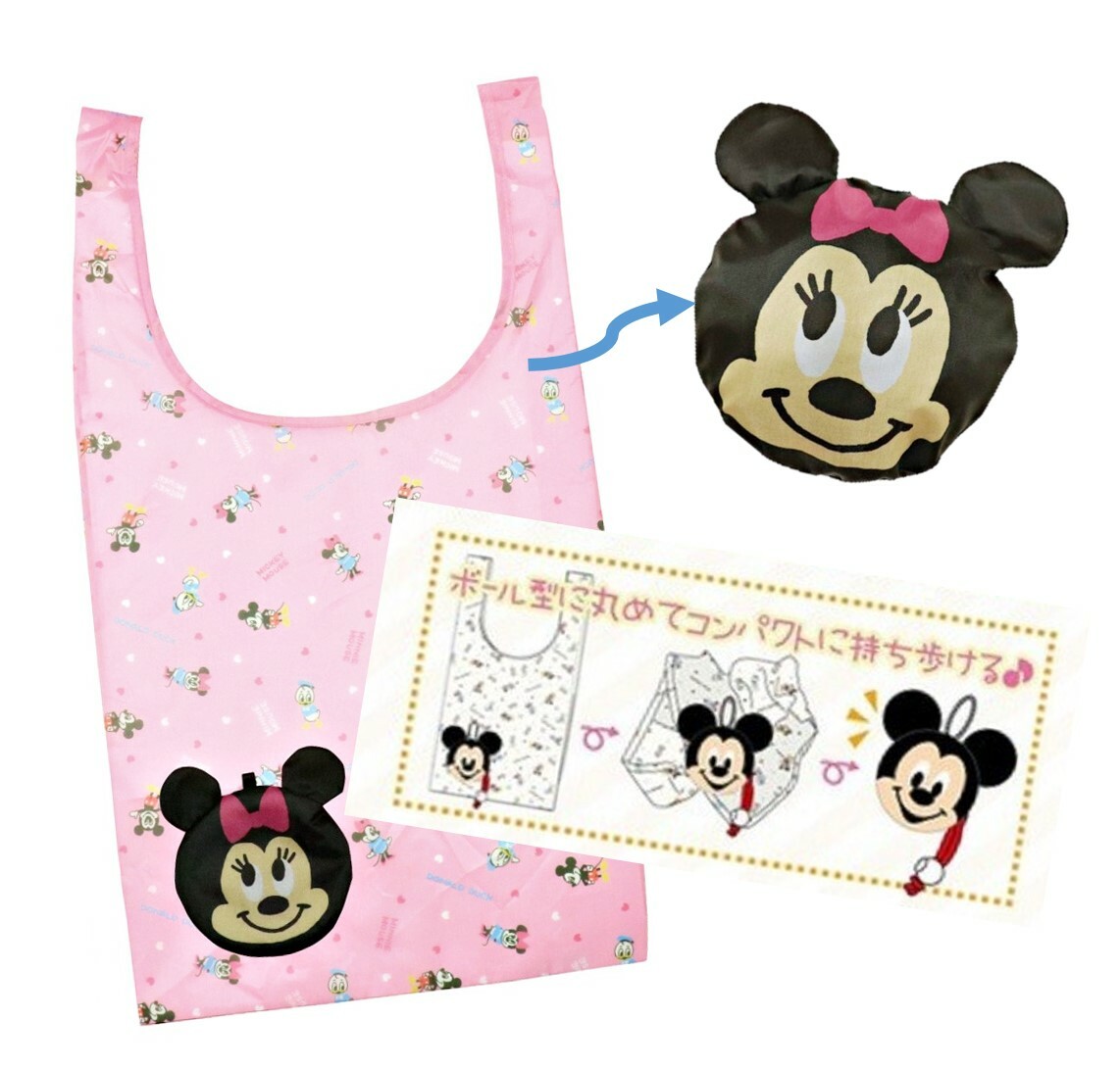 迪士尼米奇折疊環保購物袋 (日本直送)