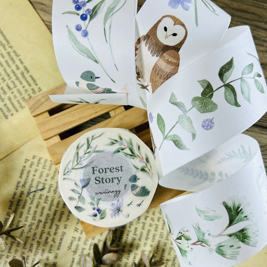 wwiinngg．森野物語 4cm日本和紙膠帶 <整捲/分裝>