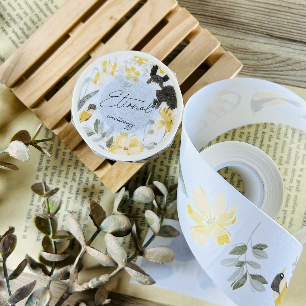 wwiinngg．永恆 4cm日本和紙膠帶 <整捲/分裝>