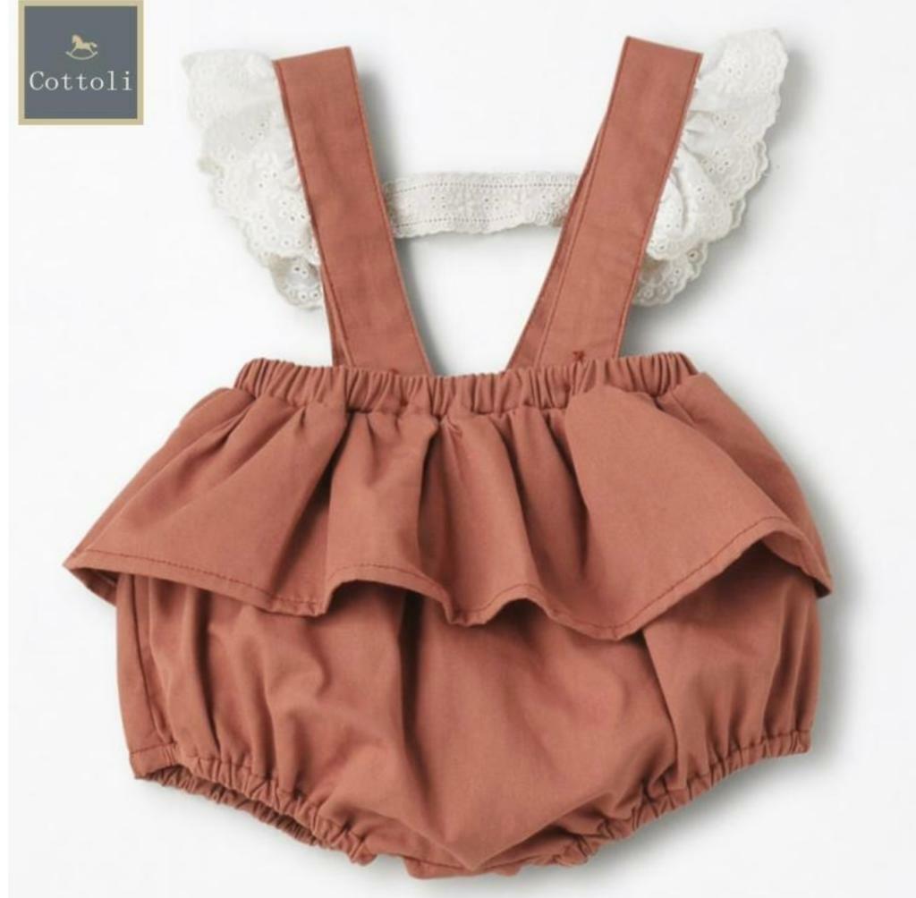 (現貨)🇯🇵日本直送 Ruffle吊帶褲