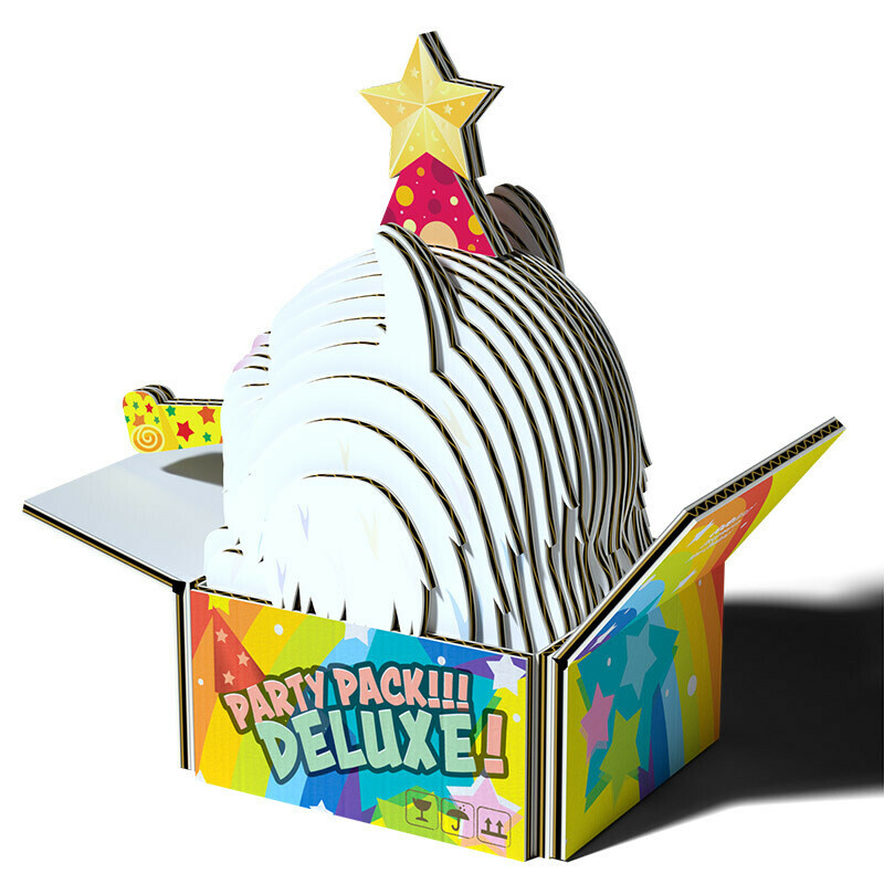 EUGY 3D Cardboard Kit Set Model - 090 CAT Cottonball