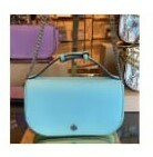 [S] TORY BURCH EMERSON TOP HANDLE CROSSBODY BAG,SOFT AQUA, 134841-497 (STB326)