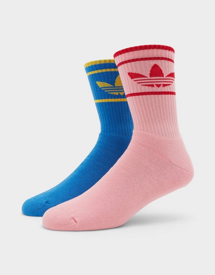 Adidas Originals 70s Socks 黃藍 粉紅 復古襪 厚襪 襪子 長襪 小腿襪 棒球襪