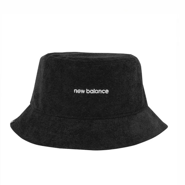 New Balance Bucket Hat 黑色 絨布 NB 刺繡LOGO 帽子 漁夫帽