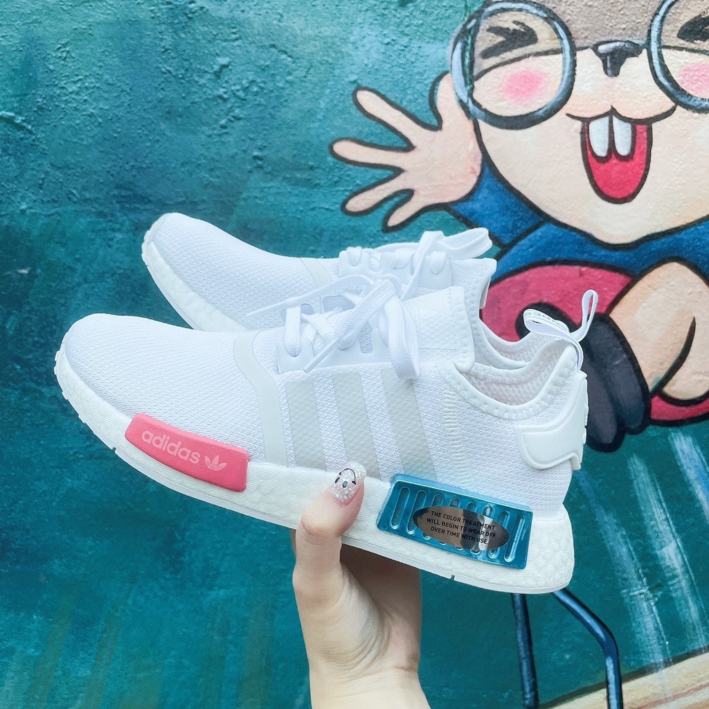 Adidas Originals NMD R1 冰淇淋 馬卡龍 白色 粉色 休閒鞋 FX7074