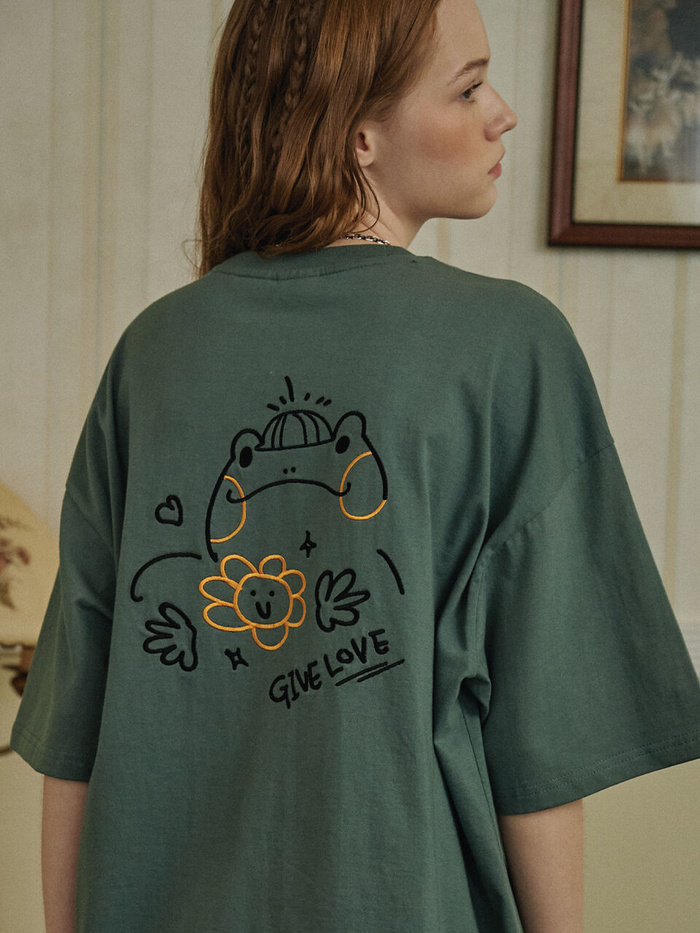 CPGN STUDIO FROG POP EMBROIDERY T-SHIRT