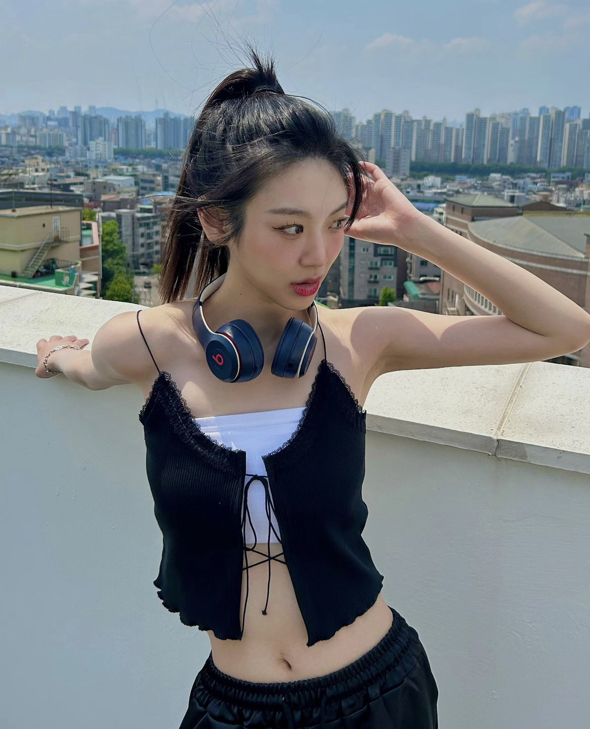 KR 蕾絲邊 挷帶背心 (3 COLORS)