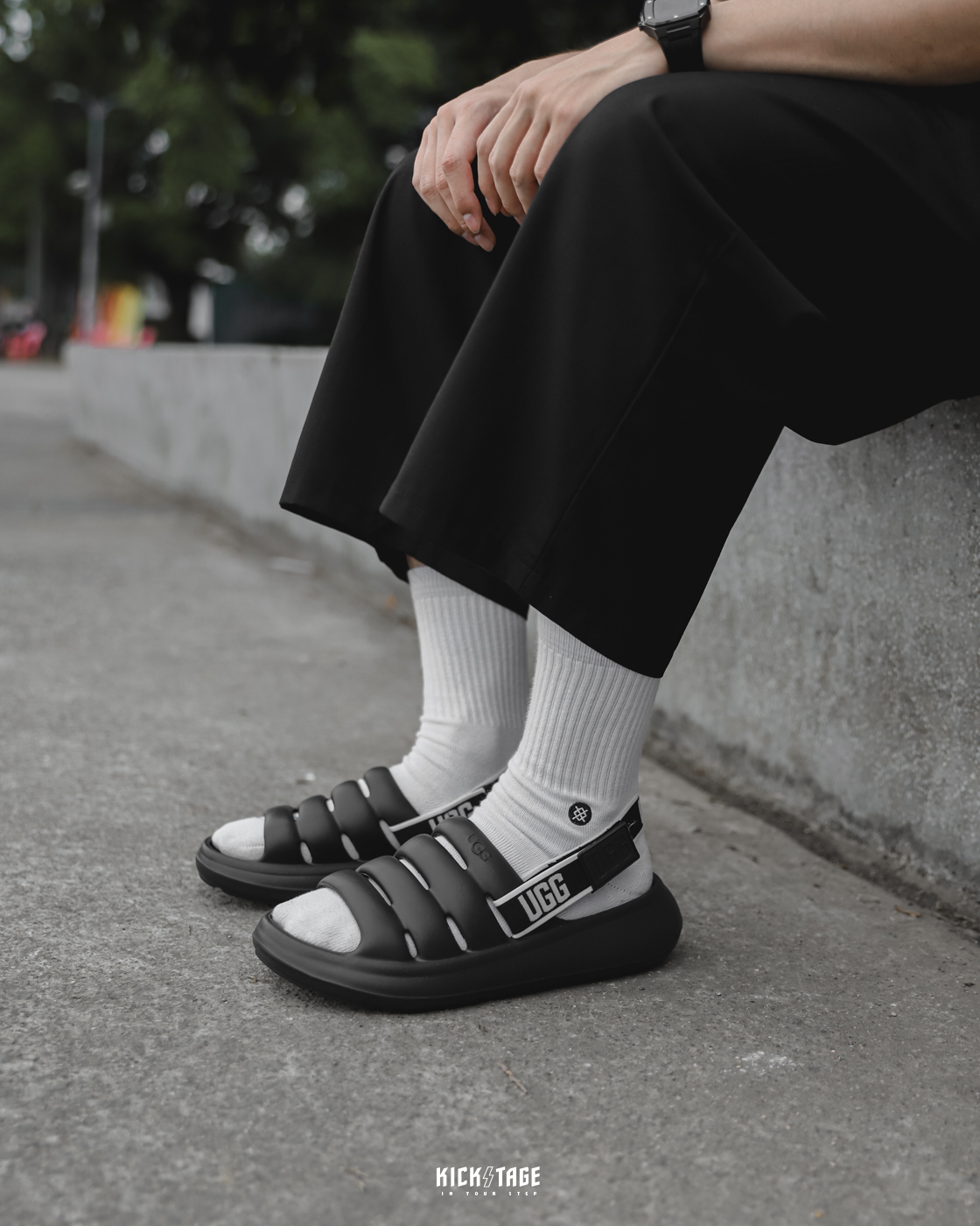 男鞋 UGG M Sport Yeah Slide 三色 厚底 增高 防水 可拆織帶 涼鞋 拖鞋【UG1132150】