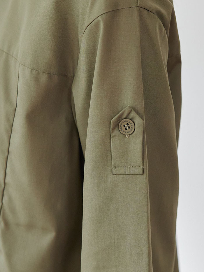 換日線寬袖落肩上衣-城市