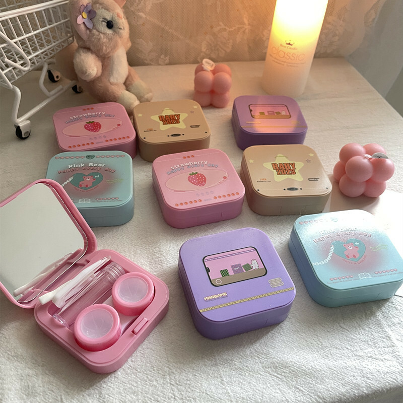 《2257》糖果色韓系隱形眼鏡盒