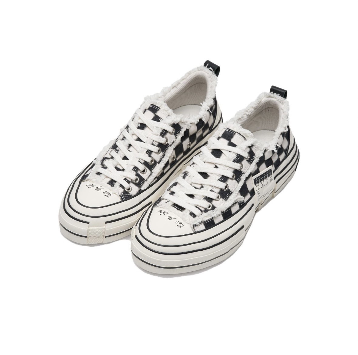 xVESSEL G.O.P. Lows Pixel 棋盤格 像素方格 黑白 解構鞋