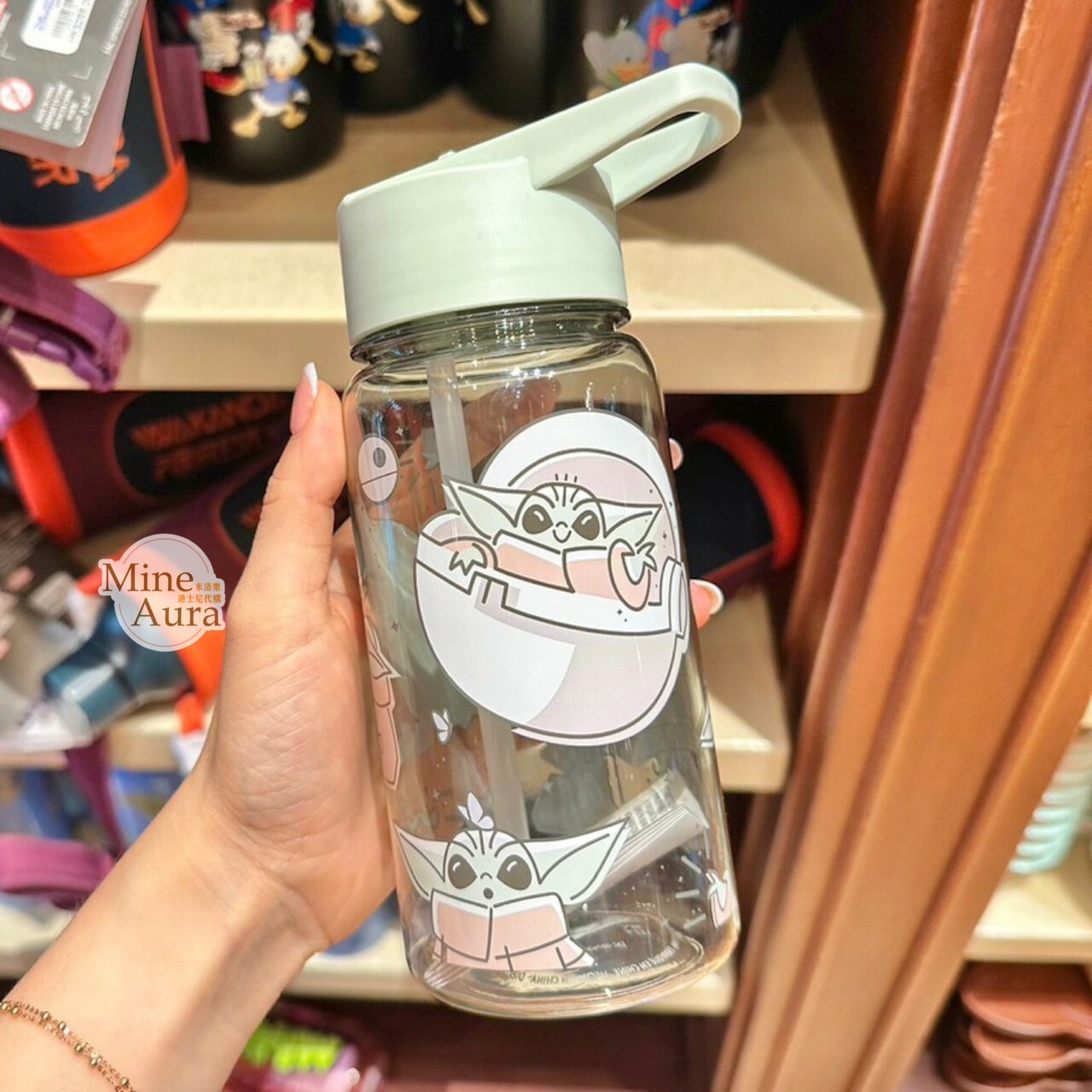 尤達 Yoda Q版手繪風 圖案 水壺 星際大戰 Star Wars -香港迪士尼樂園