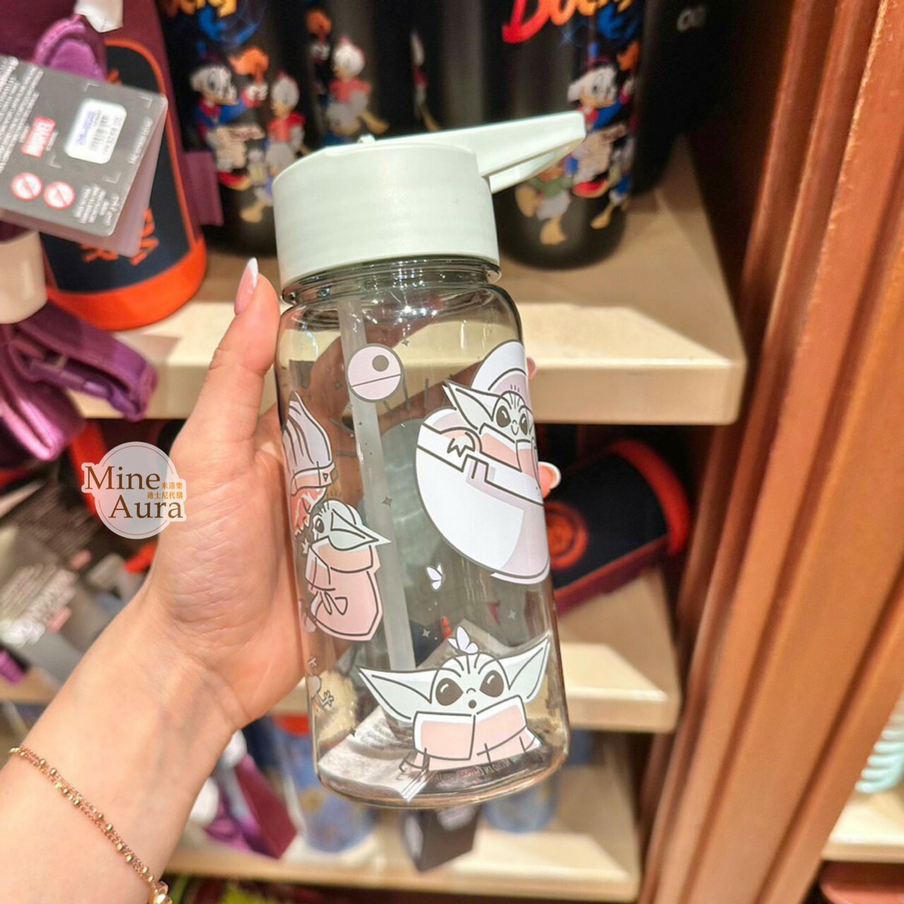尤達 Yoda Q版手繪風 圖案 水壺 星際大戰 Star Wars -香港迪士尼樂園
