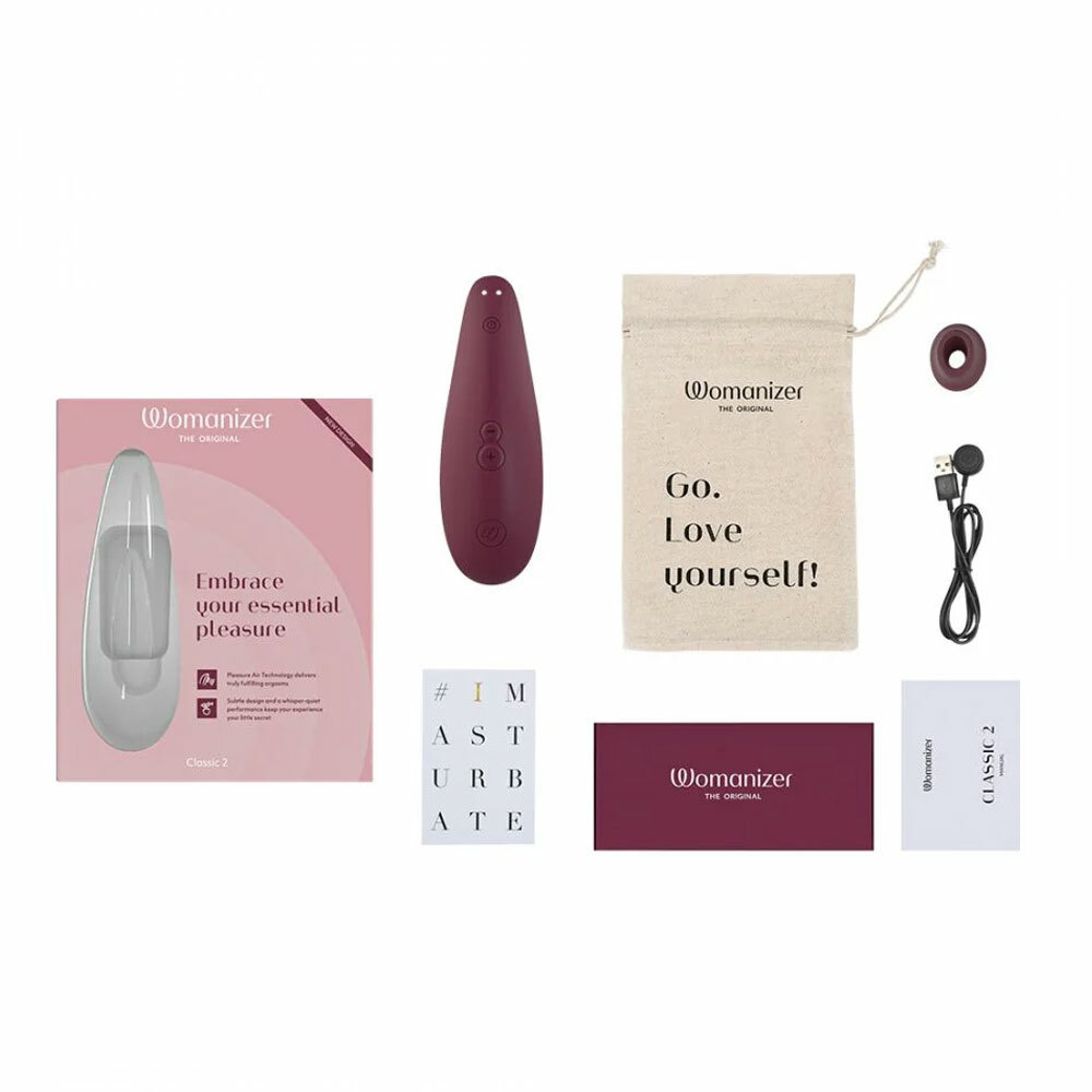 德國 Womanizer Classic 2 智慧型陰蒂吸啜器(酒紅色)