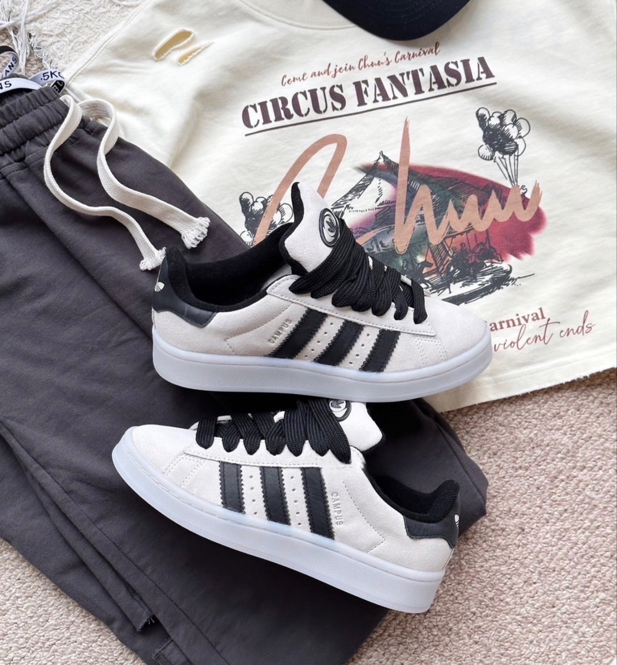 ADIDAS Campus 00s 休閒鞋 杏奶色