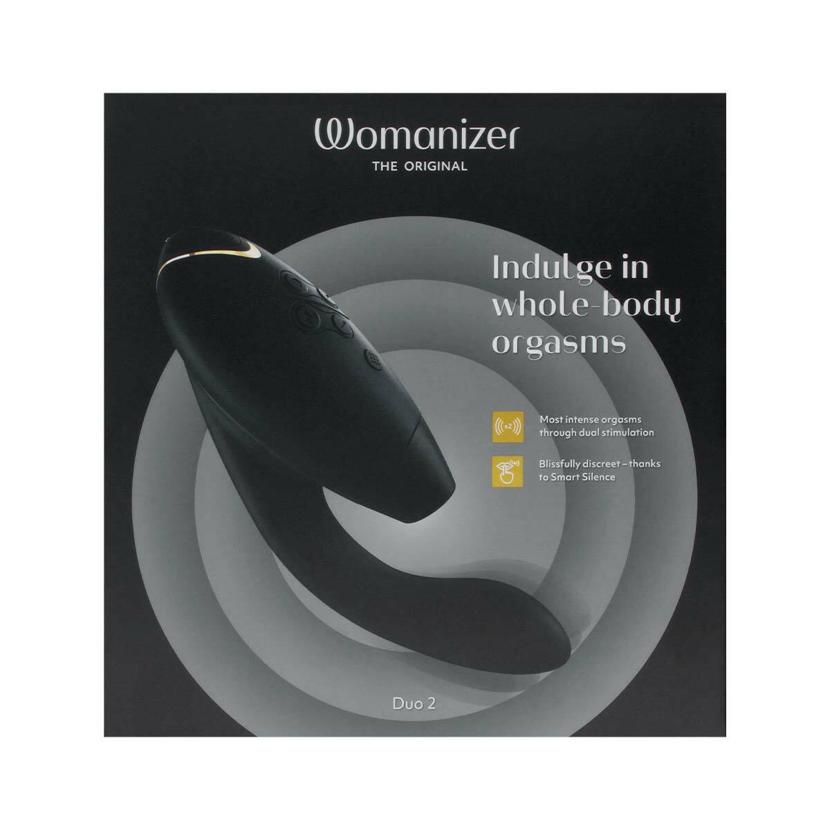 德國 Womanizer Duo 2 G點震動智能吸啜震動器（黑色）