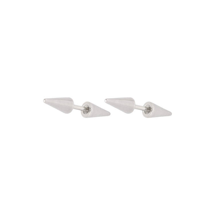 白鋼耳飾，男士耳飾 簡約圓錐造型；幾何元素碰撞出潮流時尚（3249）