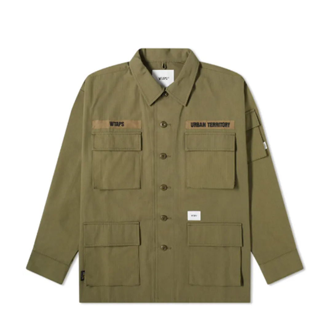 WTAPS Ripstop Cordura Jungle Shirt 襯衫軍綠色| FLOMMARKET