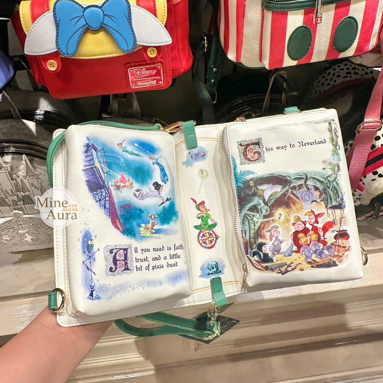 小飛俠 彼得潘 Peter Pan 書本 造型 斜背包 -香港迪士尼樂園