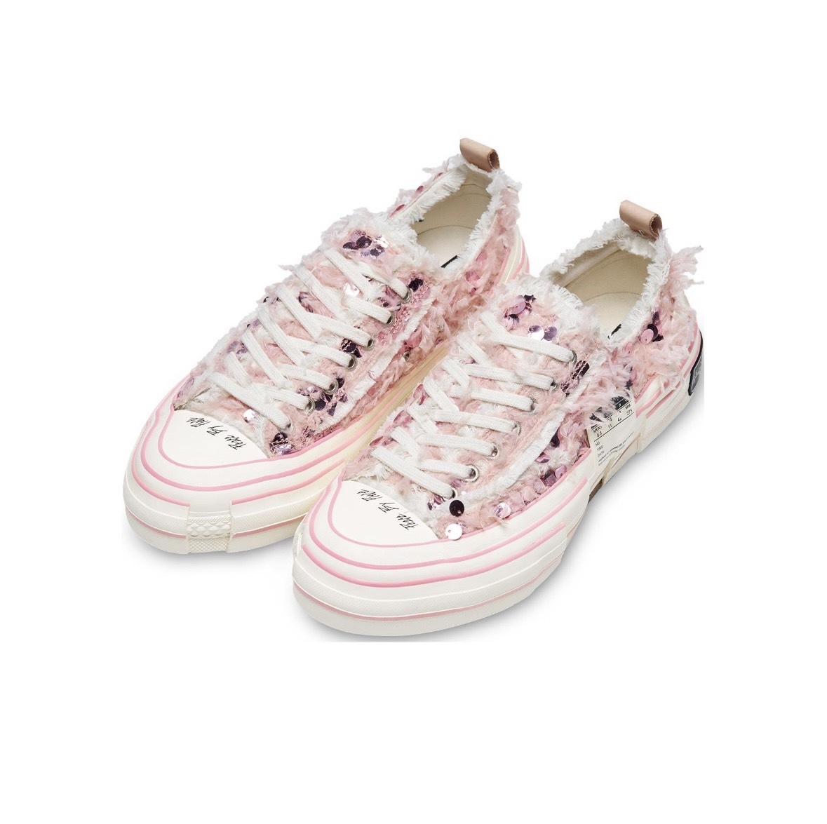 xVESSEL G.O.P Lows Pink Passion  感溫變色 毛絨亮片 粉色 解構鞋