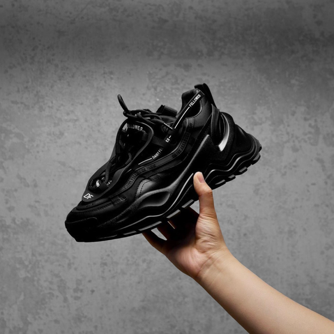 Daisy Fellows 黛西法羅 魔鬼一號 黑魂 純黑 老爹鞋 H2293-2